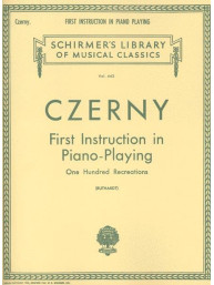Carl Czerny: First Instruction In Piano Playing (noty na klavír)