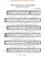 Carl Czerny: First Instruction In Piano Playing (noty na klavír)