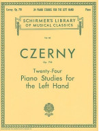 Carl Czerny: 24 Studies For The Left Hand Op.718 (noty na klavír)