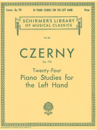 Carl Czerny: 24 Studies For The Left Hand Op.718 (noty na klavír)