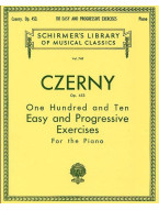 Carl Czerny: 110 Easy and Progressive Exercises, Op. 453 (noty na klavír)