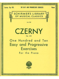 Carl Czerny: 110 Easy and Progressive Exercises, Op. 453 (noty na klavír)