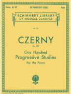 Carl Czerny: 100 Progressive Studies Without Octaves Op.139 (noty na klavír)