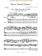 Brahms: 11 Chorale Preludes For Organ (noty na varhany)
