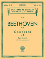Beethoven: Violin Concerto In D Major Op. 61 (noty na housle, klavír)