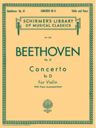 Beethoven: Violin Concerto In D Major Op. 61 (noty na housle, klavír)