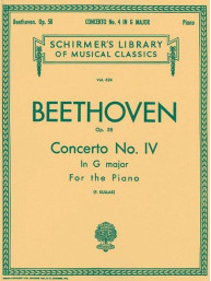 Beethoven: Piano Concerto No. 4 In G Major Op.58 (noty na čtyřruční klavír)
