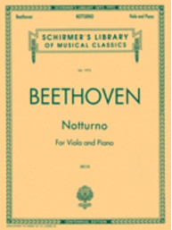 Beethoven: Notturno For Viola And Piano Op.42 (noty na housle, klavír)