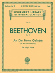 Beethoven: An Die Ferne Geliebte Op.98 (noty na klavír, zpěv, vysoký hlas)