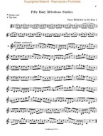 Franz Wohlfahrt: 50 Easy Melodious Studies, Op. 74 - Book 1 (noty na housle)