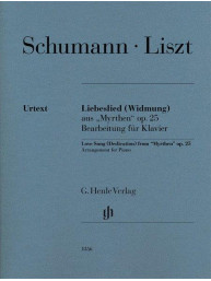 Schumann, Liszt: Love Song (Dedication) from Myrthen Op. 25 (noty na klavír)