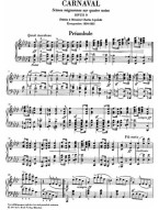 Robert Schumann: Carnaval Opus 9 (noty na klavír)