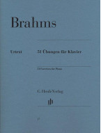 Johannes Brahms: 51 Exercises For Piano (noty na klavír)
