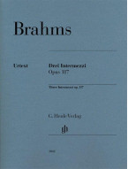Johannes Brahms: 3 Intermezzi / Drei Intermezzi Op. 117 (noty na klavír)