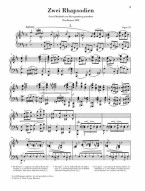 Johannes Brahms: 2 Rhapsodies Op 79 Piano Urtext (noty na klavír)