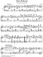 Franz Schubert: 2 Scherzi B flat major and D flat major D 593 (noty na klavír)