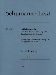 Franz Liszt: Spring Night From Song Cycle Op. 39 (noty na klavír)