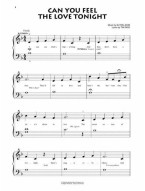 Lion King - Beginning Piano Solo / Lví král (noty na snadný klavír)