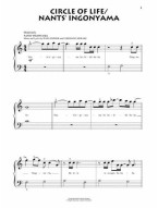 Lion King - Beginning Piano Solo / Lví král (noty na snadný klavír)