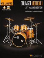 Hal Leonard Drumset Method - Left-Handed Edition (noty na bicí pro levoruké hráče) (+audio+video)