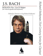 J.S. Bach: Sonata No. 2 in D Major (noty na klarinet, klavír)