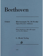 Beethoven: Piano Sonata No. 26 Eb Major Op. 81a (noty na klavír)
