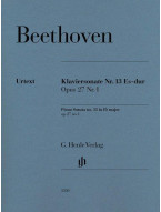 Beethoven: Piano Sonata No. 13 Eb Major Op. 27 No. 1 (noty na klavír)