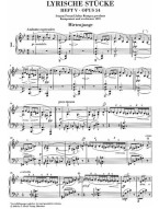 Edvard Grieg: Lyric Pieces 5, Op.54 (noty na klavír)