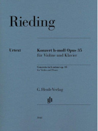 Oskar Rieding: Concerto in B Minor Op. 35 (noty pro housle, klavír)