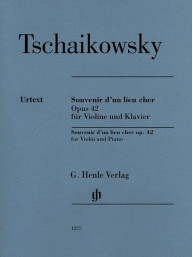 Čajkovskij: Souvenir d'un lieu cher op. 42 (noty na housle, klavír)