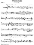 Antonín Dvořák: Silent Woods / Klid Op.68 No.5 (noty na violoncello, klavír)