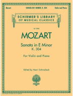 W. A. Mozart: Sonata In E Minor K.304 (noty na housle, klavír)