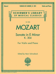 W. A. Mozart: Sonata In E Minor K.304 (noty na housle, klavír)