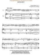 Samuel Barber: Adagio For Strings (noty na housle, klavír)