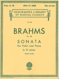 Johannes Brahms: Sonata In D Minor Op.108 (noty na housle, klavír)