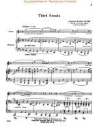 Johannes Brahms: Sonata In D Minor Op.108 (noty na housle, klavír)