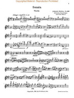 Johannes Brahms: Sonata In A Major Op.100 (noty na housle, klavír)