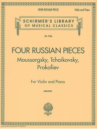 Four Russian Pieces (noty na housle, klavír)