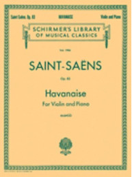 Camille Saint-Saëns: Havanaise Op.83 (noty na housle a klavír)