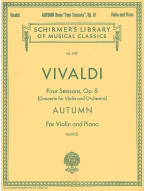Antonio Vivaldi: Autumn / Podzim From 'Four Seasons' Op.8 (noty na housle, klavír)