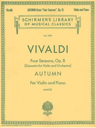 Antonio Vivaldi: Autumn / Podzim From 'Four Seasons' Op.8 (noty na housle, klavír)