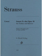 Richard Strauss: Sonata in E Flat Major Op. 18 (noty na housle, klavír)