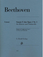 Beethoven: Violoncello Sonata F Major Op. 5 No. 1 (noty na violoncello, klavír)