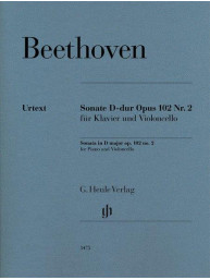 Beethoven: Violoncello Sonata D Major Op. 102 No. 2 (noty na violoncello, klavír)