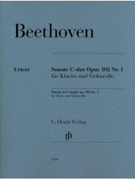 Beethoven: Violoncello Sonata C Major Op. 102 No. 1 (noty na violoncello, klavír)
