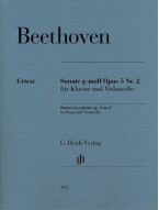 Beethoven: Sonata G Minor Op. 5 No. 2 (noty na violoncello, klavír)