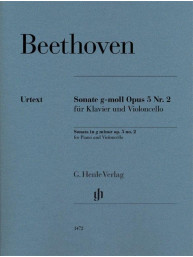 Beethoven: Sonata G Minor Op. 5 No. 2 (noty na violoncello, klavír)