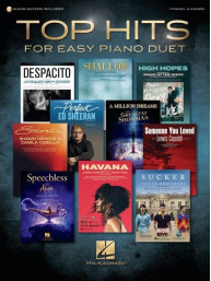 Top Hits for Easy Piano Duet (noty na snadný čtyřruční klavír) (+audio)