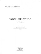 Bohuslav Martinů: Vocalise Etude N0112 (noty na zpěv, střední hlas)