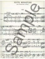 Bohuslav Martinů: Suite miniature H192, No.6 (noty na violoncello, klavír)